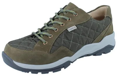 Produktbild von FINN COMFORT FINNCO Tessin Damen Wanderschuhe Halbschuhe grün Nubukleder Textil - Größe: UK 6,5