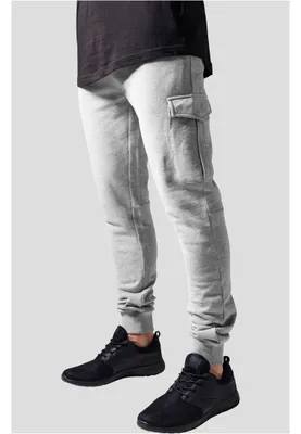 Zdjęcie produktu dla Spodnie dresowe Urban Classics Fitted Cargo, szare – rozmiar S