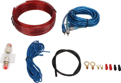 Obrázek produktu pro 8-kanálový zesilovač -sada kabeláže s AMP -napájecí kabel RCA -audio kabel pro reproduktory do auta -subwoofer
