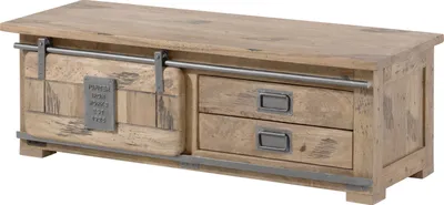Produktbild von MASSIVMOEBEL24.DE Garderobenbank Mango 120x45x40 whitewash lackiert RAILWAY #3011