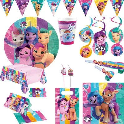 Produktbild von XL Partyset My Little Pony zum Kindergeburtstag Deko Geburtstag