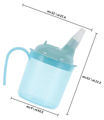 Produktbild von Auslaufsicherer Trinkbecher mit Strohhalm für Patienten und Personen mit Schluckbeschwerden aus Kunststoff und Silikon