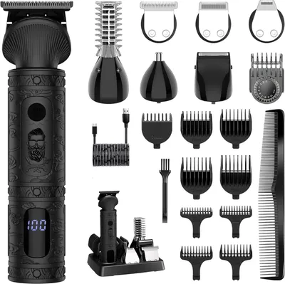 Produktbild von Profi Haarschneider Herren Präzisionstrimmer Barttrimmer Bartschneider Rasierer Herren T-förmiger Trimmer Nasenhaartrimmer Körperhaartrimmer 7 in 1