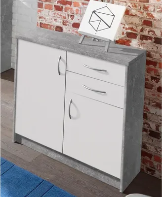 Image de Kommode >Olli< in Beton - 74x86x35cm (BxHxT)