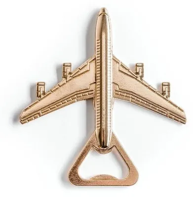 Produktbild von Flugzeug Flaschenöffner in bronze