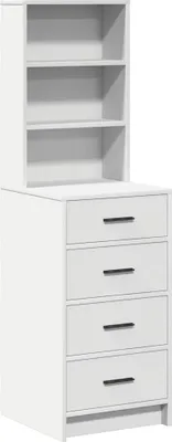 Zdjęcie produktu dla Highboard Biały 40 x 41 x 135 cm Materiał drewnopochodny