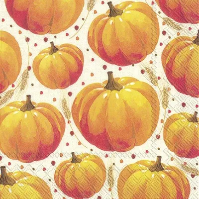 Produktbild von PUMPKIN ALLOVER linen Lunch-Servietten L 925166