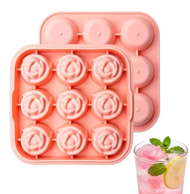 Produktbild von Silikon-Eiswürfelform mit 9 Fächern