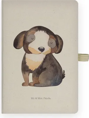 Produktbild von Mr. & Mrs. Panda notizbuch Hund Entspannen - Transparent - Geschenk, Kladde, Journal, hardcover, Hundeliebe, kariert, Hundeglück, Adressbuch, Süß, Liebe, Sprüche