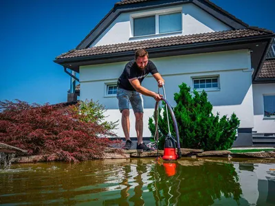 Image de Pompe Strend Pro Garden MW400, 400W, pour eaux chargées, 7500 l/h, câble 10 m, submersible
