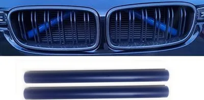Produktbild von 2x Kühlergrill Streben in Blau hinter dem Kühlergrill für BMW F07 F10 F11 F18