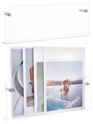 Produktbild von Set aus 2 Wandmontage Zeitschriftenhaltern aus Acryl