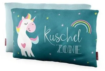 Produktbild von Dekokissen Zoofreunde – Unicorn, 23 x 40 cm, Baumwollbezug