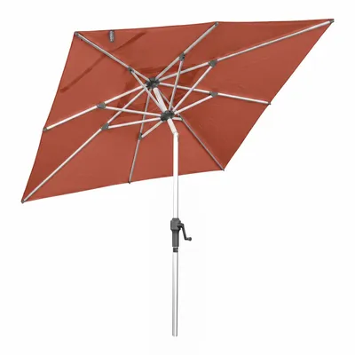 Produktbild von anndora Sonnenschirm 2x2 m knickbar UV-Schutz UPF 50 Kurbelsystem Terrakotta