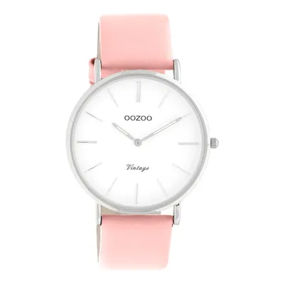 Produktbild von Oozoo Armbanduhr rosa Leder C20210 Vintage Series Damen Analog-Quarzuhr UOC20210