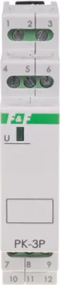 Produktbild von Elektromagnetisches Relais PK-3P 24V AC/DC, Kontakt: 3P I=3x8A, 1 Modul
