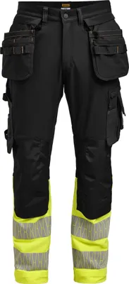 Produktbild von Jobman - "Craftsman" Hosen für Herren BC7262 (32R) (Schwarz/Gelb)