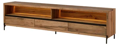 Produktbild von MASSIVMOEBEL24 TV-Board Wild-/Zerreiche 242x47x60 natur geölt MONTREUX LUX #112