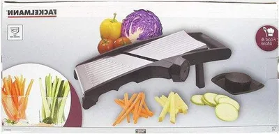 Immagine prodotto di Tagliaverdure in plastica, mandolina manuale, nero, 38 cm