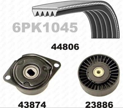 Produktbild von Keilrippenriemensatz, FORD GALAXY, SEAT ALHAMBRA, SEAT CORDOBA, IBIZA II, INCA,