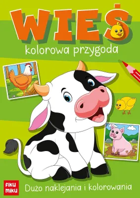 Produktbild von Wieś. Kolorowanka z naklejkami dla dzieci