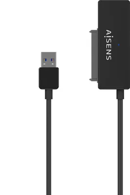 Produktbild von AISENS ASE-35A01B, HDD / SSD-Gehäuse, 2.5/3.5", SATA, Serial ATA II, Serial ATA III, 5 Gbit/s, USB Anschluss, Schwarz
