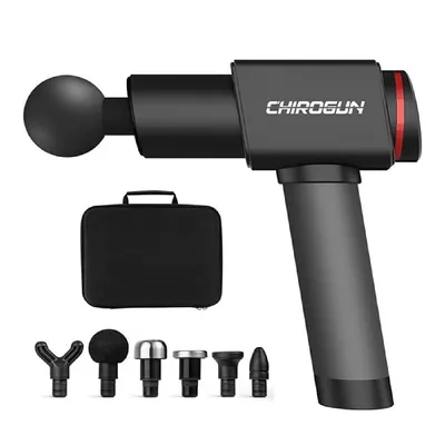Produktbild von ChiroGun One, 220Watt High-Torque-Motor, 6 Geschwindigkeitsmodi, 5h Laufleistung, Edelstahlgehäuse, 7 austauschbare Kopfaufsätze  inkl.  Koffer