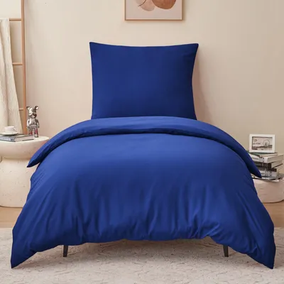 Productafbeelding van Bettenset, 155x220 cm, blauw, 2-delig