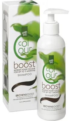 Produktbild von Hennaplus Colour Shampoo Boost brown 200 ml