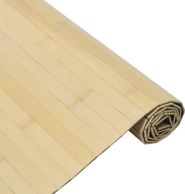Produktbild von vidaXL Teppich Rechteckig Hell Natur 60x500 cm Bambus