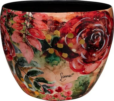 Zdjęcie produktu dla TS Collection - Blumentopf Red Rose - 21x16