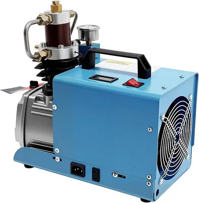 Zdjęcie produktu dla Kompresor wysokociśnieniowy 1800W, 300 bar, elektryczna pompa powietrzna 30 MPa z chłodzeniem wodnym i powietrnym, dwustopniowa kompresja, wydajność 100 l/min, przenośny kompresor