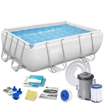 Obrázek produktu pro Bestway Power Steel 56629, 3662 l, Rámový bazén, Modrá, Šedá, 39,7 kg