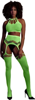Produktbild von Ouch! - Zweiteiler mit Crop Top und Strumpf