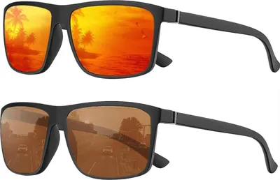 Produktbild von Polarisierte UV400 Sonnenbrille Vintage Stil TR90 Rahmen, für Herren/Damen