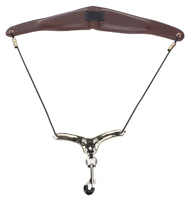 Produktbild von Saxophongurt, verstellbar - Metallhaken - Robustes Kletterseil - Geeignet für Alt-, Tenor- und Sopransaxophon - Belastbar bis 30 kg - Kein Unbehagen - Halsgurt