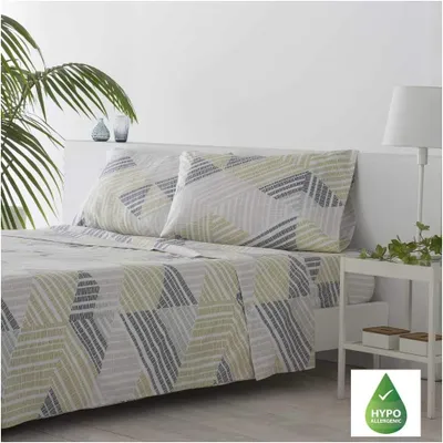 Immagine prodotto di Set di lenzuola ARTean Rodiles, 135 cm, microfibra spazzolata, grigio