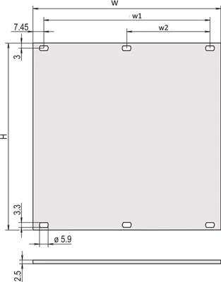Obrázek produktu pro SCHROFF – Panel do racku – přední strana – 3U