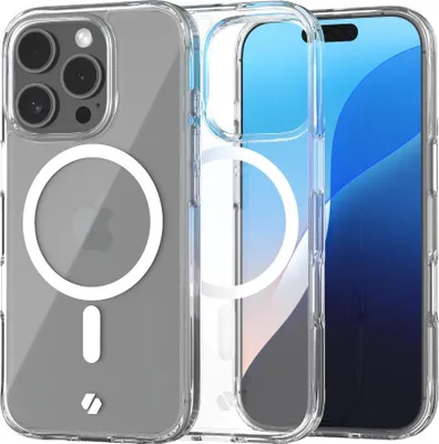 Immagine prodotto di MagSafe SPACECASE Custodia magnetica Mag Clear per iPhone 16 Pro Trasparente