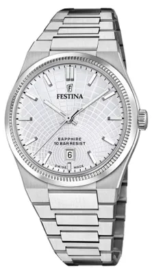 Produktbild von Festina Herrenuhr Swiss Made Armbanduhr Edelstahl silber UF20051/1