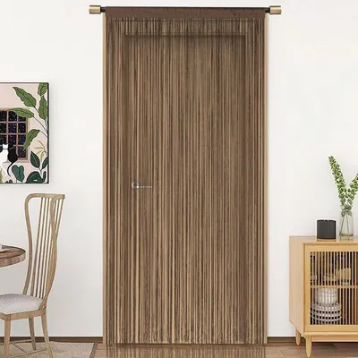 Produktbild von Türvorhang Fadenvorhang Braun 90x245 cm