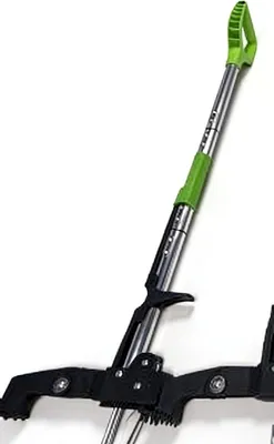 Obrázek produktu pro Odstraňovač plevele do zahrady - Odstraňovač kořenů s pedálem - Pro odstraňování plevele - Teleskopicky nastavitelný - 4 drápy - Nerezová ocel