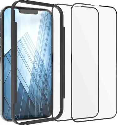 Produktbild von EAZY CASE - 2x Display Schutzglas kompatibel mit Apple iPhone 13 Pro, 2x Kameraschutz, Glasfolie als Schutz, Blasenfrei Transparent