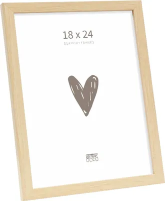 Zdjęcie produktu dla Ramka na zdjęcia Deknudt S243H1 z naturalnego drewna, 18 x 24 cm