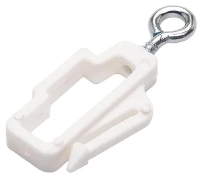 Produktbild von Merriway BH03998 Gardinen-Endmuffe für Whiteline-Schiene, Weiß, 10 Stück