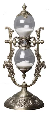 Produktbild von Sanduhr 15 Minuten, relief goldene Sanduhr, Plexiglas, für Inneneinrichtung