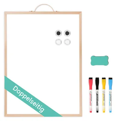 Image de Tableau blanc magnétique double face, idéal pour la maison et le bureau