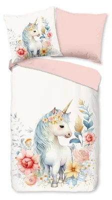 Produktbild von Pure Kinderbettwäsche "Unidream" - Off-White - (140x220 cm) - 100 % Polyester