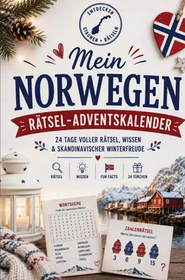 Produktbild von Mein Norwegen Rätsel-Adventskalender