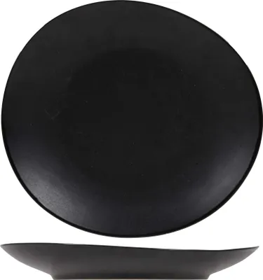 Produktbild von Cosy & Trendy Frühstücksteller / Dessertteller Vongola Schwarz - 22 x 20 cm - 4 Stück